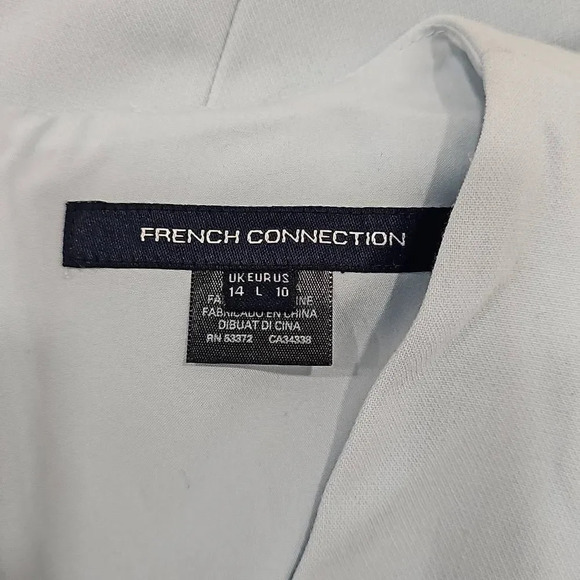 NWOT French Connection Whisper Ruffle V Neck Dress Sz 10 - Picture 2 of 10